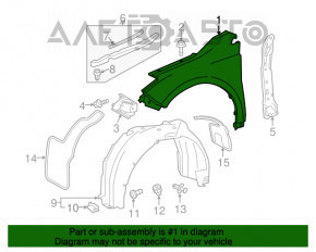 Aripa dreapta fata Toyota Avalon 13-18