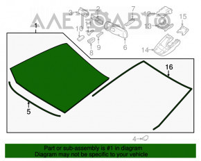 Лобовое стекло Toyota Avalon 13-18 pilkington