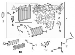 Actuator motor pentru acționarea ventilatorului de încălzire și aer condiționat pentru Toyota Camry v70 18-