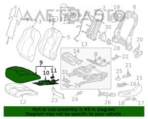 Водительское сидение Toyota Camry v70 18-20 с airbag, электро, кожа серое, под химчистку