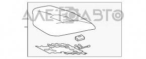 Scaun de pasager Toyota Camry v70 18- fără airbag, manual, material textil gri