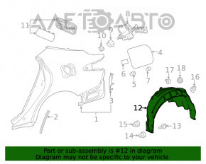 Aripa spate dreapta Toyota Camry v70 18-