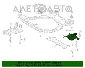 Capacul de protecție a suspensiei față, dreapta spate, Toyota Camry v70 18-