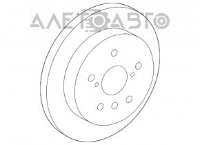 Disc frana spate dreapta Toyota Camry v70 18-280mm nou original OEM