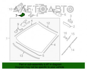 Camera de monitorizare a benzii pentru Toyota Camry v70 18- pe parbriz.