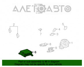 Модуль srs airbag компьютер подушек безопасности Toyota Camry v70 18-24