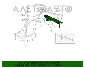 Трапеция дворников очистителя механизм с мотором Toyota Highlander 08-13 hybrid