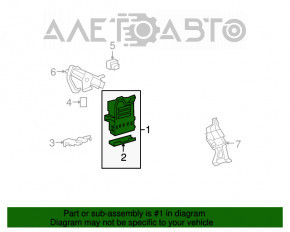 Blocul de siguranțe subtorpilor pentru Toyota Highlander 08-13 hibrid.