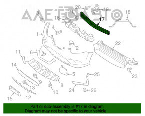 Amplificatorul de bara fata Nissan Rogue 14-20 SUA tip1 nou OEM original