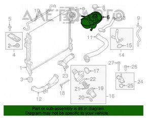 Расширительный бачок охлаждения Ford Mustang mk6 15- новый OEM оригинал