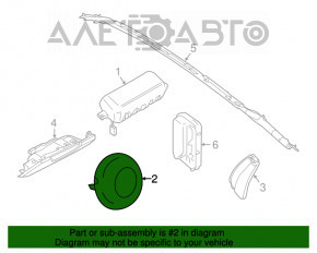 Airbagul de siguranță din volanul șoferului pentru Ford Mustang mk6 15-17 a fost declanșat.