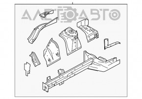 Четверть передняя левая Ford Mustang mk6 15-17