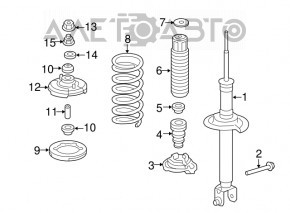 Amortizor spate dreapta Honda Accord 13-17 Sport