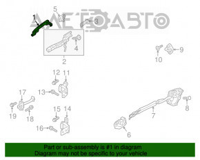 Ручка двери внешняя передняя левая Mazda CX-5 13-16