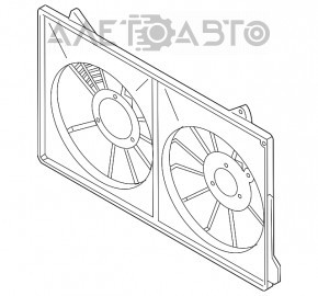 Difuzorul carcasei radiatorului gol Mazda CX-5 13-16