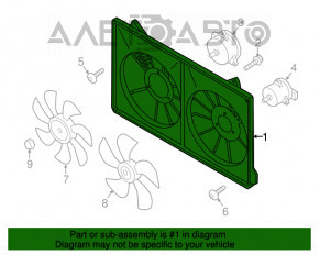 Difuzorul capacului radiatorului gol Mazda CX-5 13-16 nou OEM original