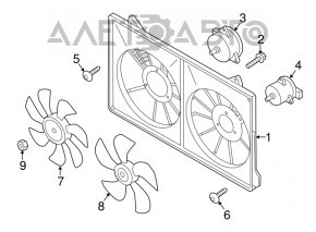 Difuzorul capacului radiatorului gol Mazda CX-5 13-16 nou OEM original