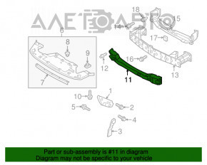 Absorbantul de impact al bara fata pentru Mazda CX-9 16- nou, original OEM