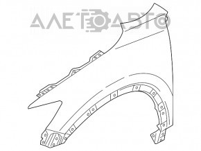 Aripa din față stânga Mazda CX-5 13-16 grafit 42A, tija