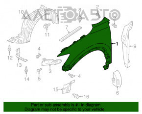 Aripa față stânga Mazda CX-5 13-16 nou TW neoriginal.