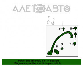 Накладка арки крыла задняя правая Mazda CX-5 13-16 OEM