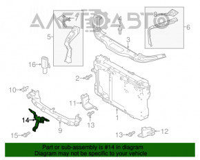 Bara de blocare a capotei Mazda CX-5 13-16 nou OEM original