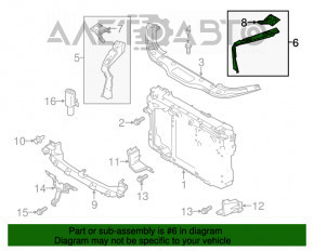 Banda de pe stânga a farului de televizor Mazda CX-5 13-16, nou, original OEM.