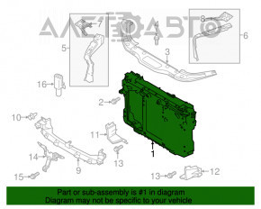 Televizor radiator Mazda CX-5 13-16 panou nou original