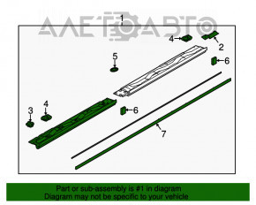 Порог правый Mazda CX-5 13-16 структура