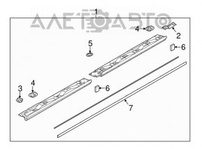 Порог правый Mazda CX-5 13-16 структура