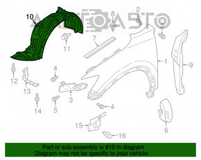 Bara de protecție față stânga Mazda CX-5 13-16, nouă, originală OEM