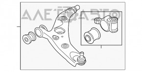 Maneta inferioara fata stanga Mazda CX-5 13-16 nou original OEM