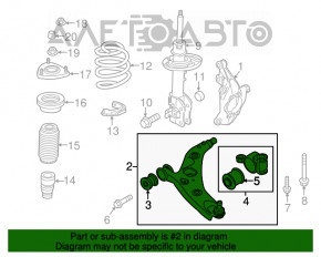 Maneta inferioară dreapta față Mazda CX-5 13-16 nouă OEM originală