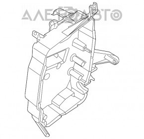 Корпус блока ECU Ford Focus mk3 11-18 в сборе с крышкой