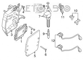 Корпус блока ECU Ford Focus mk3 11-18 новый OEM оригинал