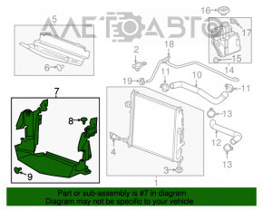 Grila radiatorului de jos Cadillac ATS 13-14 2.5 se desprinde.