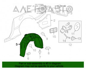 Aripa spate dreapta Chevrolet Camaro 16-