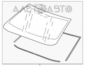 Geamul frontal al Chevrolet Camaro 16 - cabriolet