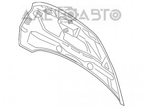 Capota goala Ford C-max MK2 13-18 otel, argintiu UX, ruginit, dent