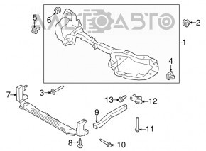 Планка телевизора нижняя Ford C-max MK2 13-18 новый неоригинал FPS