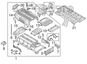 Baterie de acumulator VVB asamblată Ford C-max MK2 13-18 93k