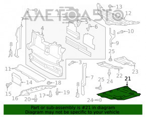 Protecția motorului Ford Edge 15- fwd