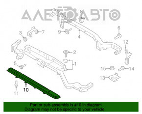 Планка телевизора нижняя Ford Edge 15-