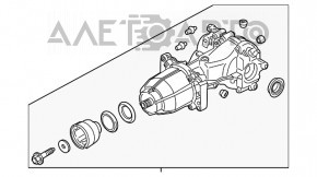 Задний дифференциал редуктор Ford Edge 15-18 2.0T 2.7T 92к