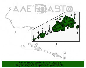 Задний дифференциал редуктор Ford Edge 15-18 2.0T 2.7T