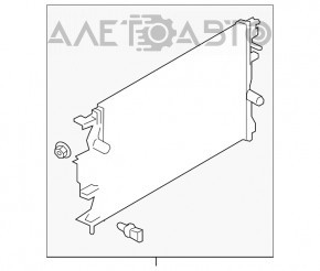 Radiator de răcire apă Ford Fusion mk5 13-20 hibrid, plug-in nou, neoriginal.