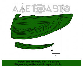 Lampa exterioară aripă dreaptă Ford Fusion mk5 17-20