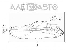 Противотуманная фара птф левая Ford Fusion mk5 17-18