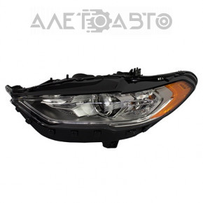 Far stânga față goală Ford Fusion mk5 17-20 halogen, fără DRL, nisip, pentru polizare, cu fisuri, vopsea