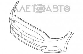 Бампер передний голый Ford Mustang mk6 15-17